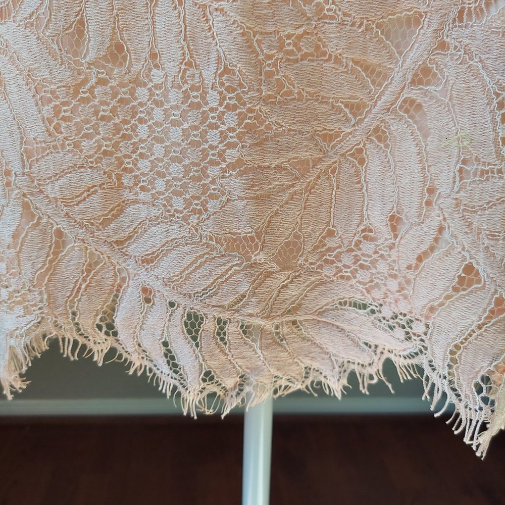 NWT Lovers & Friends Pink Lace  Skirt Papaya Sz L - Picture 6 of 17